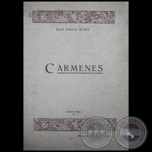 CARMENES - Autor: ELOY FARIÑA NUÑEZ - Año: 1922